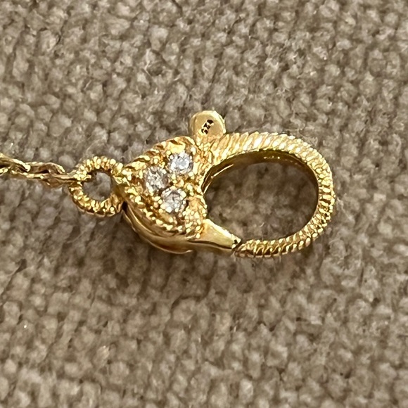 Judith Ripka Gold Clad Sterling Silver CZ Necklace 18” / 20” - Picture 11 of 13